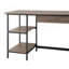 Bureau d'ordinateur gris patiné
