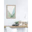 Blue And Green Triangles - Single Picture Frame Painting-41365716