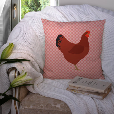Coussin décoratif d’extérieur new hampshire à poulet
