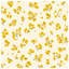 Couvre-lit matelassé à motif floral jaune-126083428