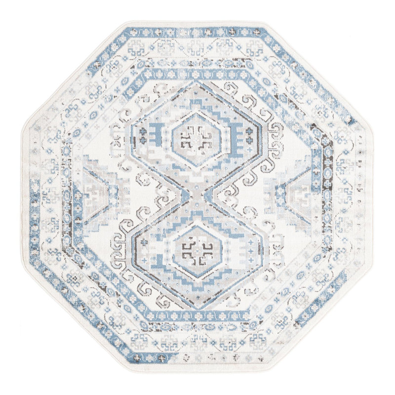 Oriental Area Rug, Octagon 160cm