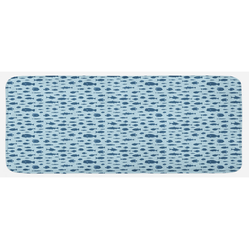 Tapis de cuisine poisson