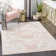 Amora Oriental Pink/White Area Rug