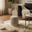 Nikolas Round Boucle Ottoman-357644458