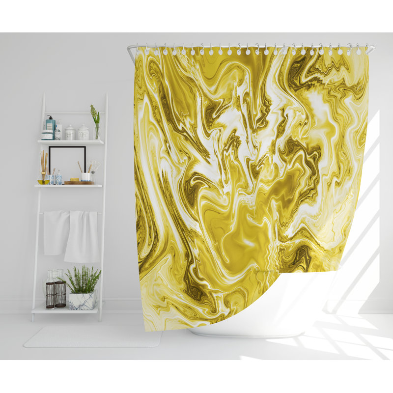 Loma Polyester Shower Curtain, 168cm H x 168cm W