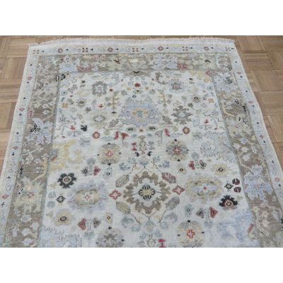Albus One-of-a-Kind 4' X 5'10" Wool Area Rug in Ivory