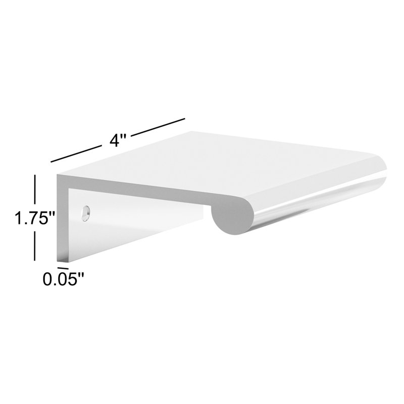 Edge Finger Pull, Polished Chrome, 3''