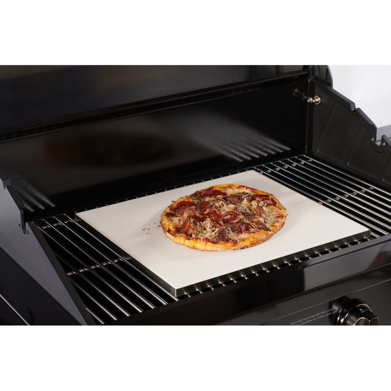 TYTUS 16" x 14" White Stone Grill Pizza Stone