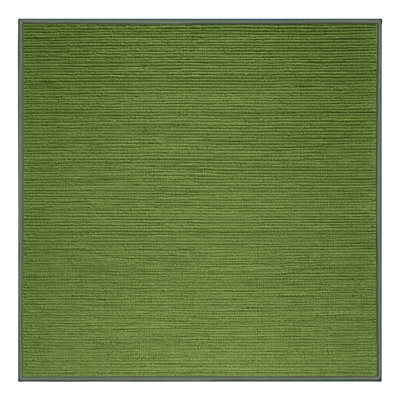 Tapis vert uni lavable à la machine