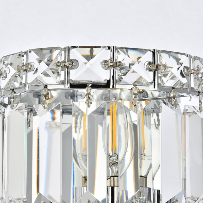 Baldrik 2 - Light Dimmable Bath Sconce, 16" H x 8" W x 8" D, Chrome