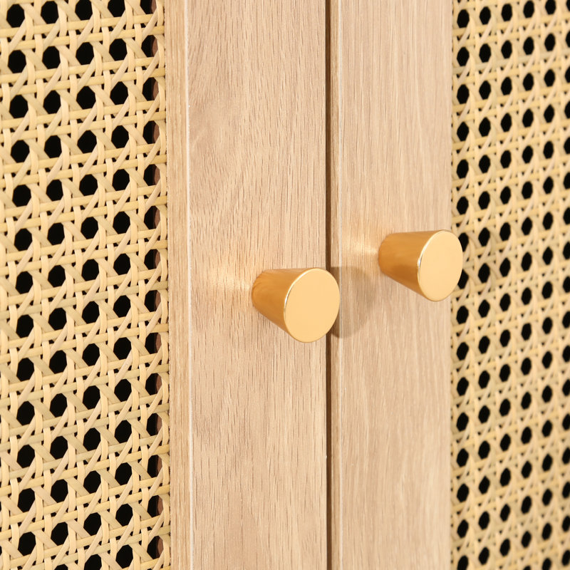 Noemi 2 Door Manufactured Wood Wardrobe, Oak