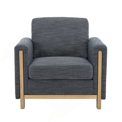 Fauteuil rembourré en tissu Harmonia
