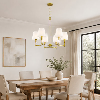 Lustre moderne à intensité variable 6 lumières Hendersonville