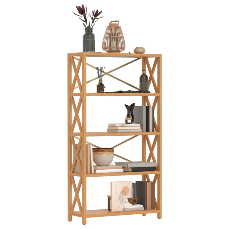 Berrada Bookcase, (4 Shelves) 57.5" H x 31.5" W x 11.8" D