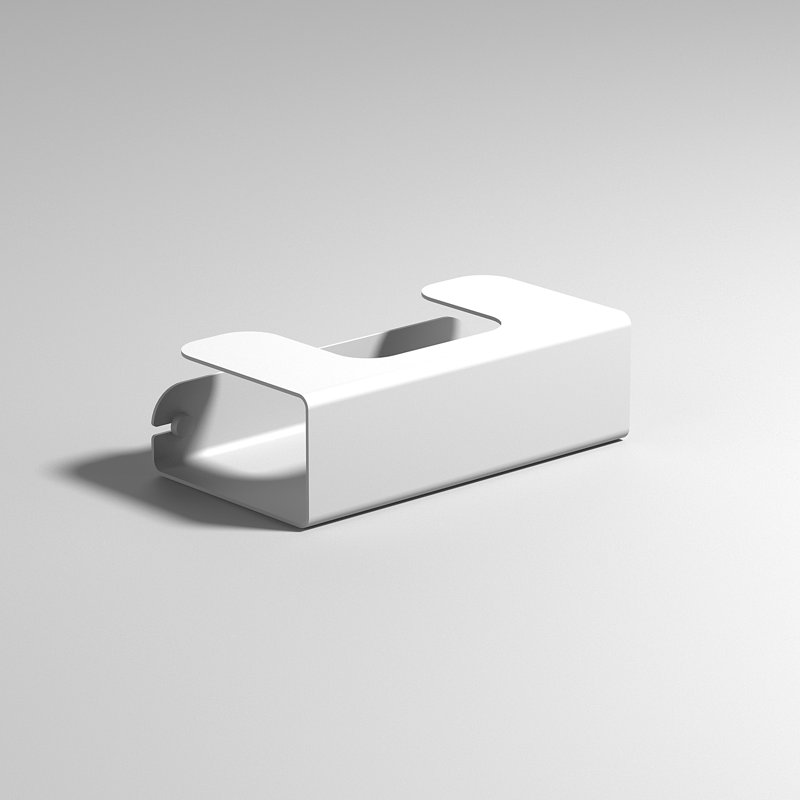 Swigart Tissue Box Cover, White