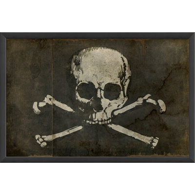 Pirate Flag Framed Graphic Art