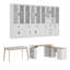 Ensemble de combinaison bureau / bureau (y compris bureau d'ordinateur, bureau d'écriture, bibliothèque combinée)