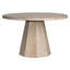 Jansen 48-Inch Round Reclaimed Pine Light Wash Pedestal Dining Table
