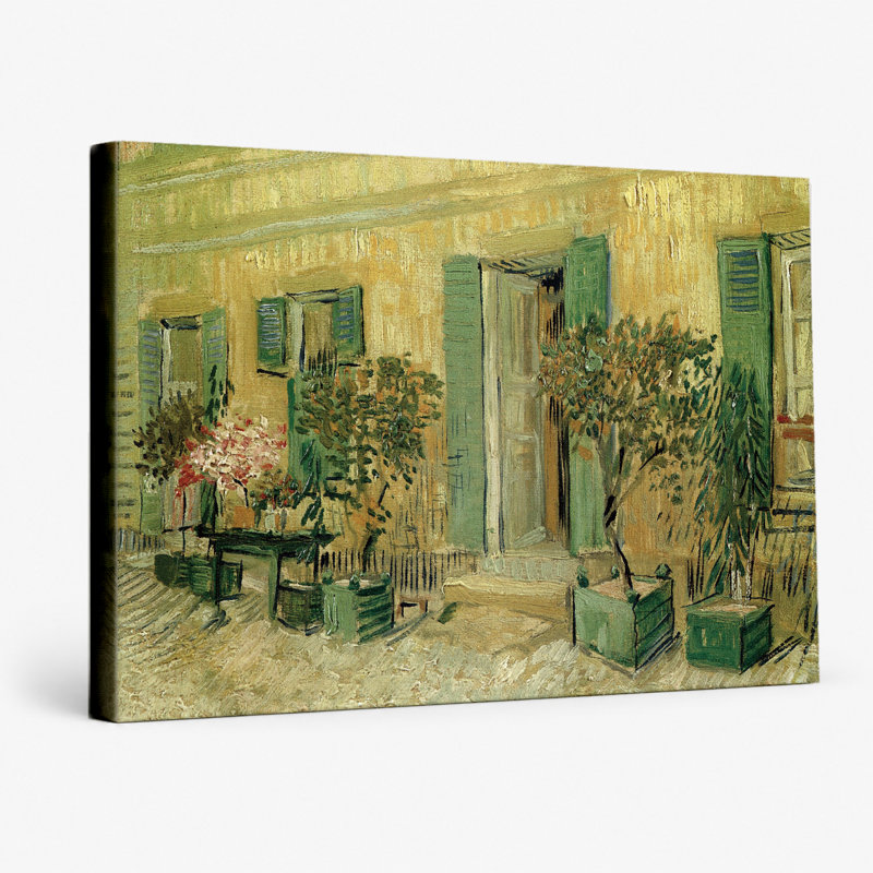 Extérieur d'un restaurant à Asnières (1887) - Paysage, art mural sur toile, 14" W x 11" H