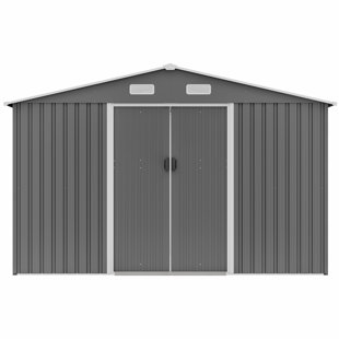 10 ft. W x 8 ft. D Metal Storage Shed