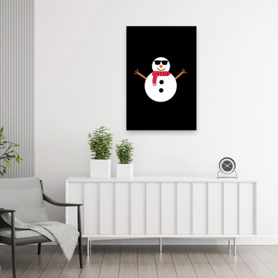 «Cool Snowman», impression d'art mural abstrait paysage minimaliste