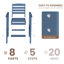 Ensemble de chaises Adirondack en plastique Dalson-702619451
