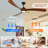 72 Inch Wood Ceiling Fan With  Light, Low Profile Ceiling Fan  With Remote Control,Noiseless Reversible Dc Motor With Timer-1845179797