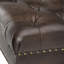 Banc repose-pieds capitonné en cuir reconstitué l 50 po Henley avec garniture cloutée et pieds sculptés-1807020002