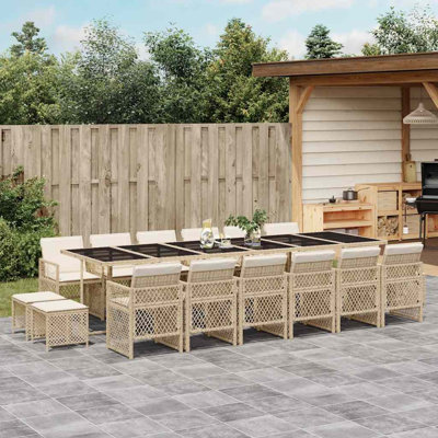 Patio Dining Set with Cushions included