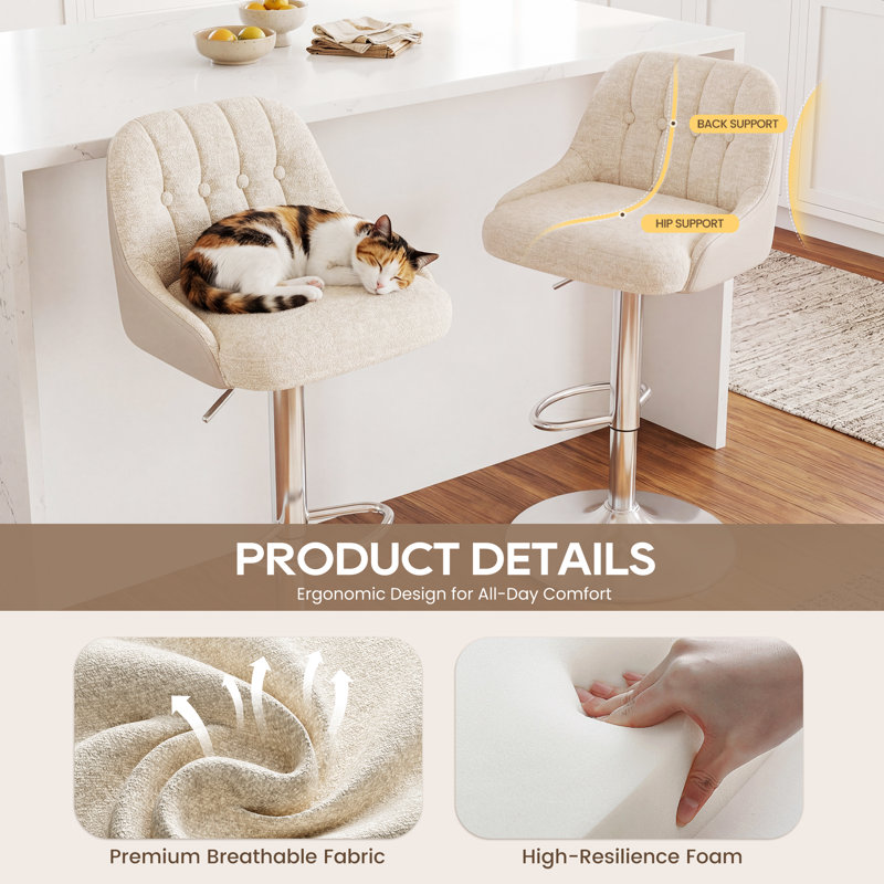 Counter Stool, Beige
