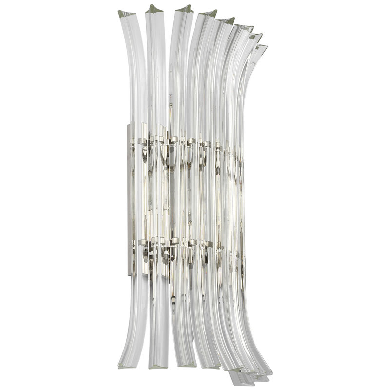AERIN Rhine 21" Sconce with Crystal, Polished Nickel