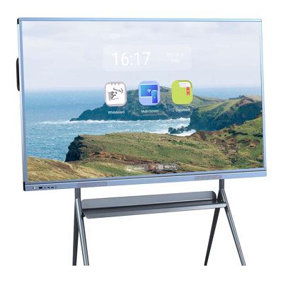 Tableau blanc interactif JYXCN 55 po avec écran tactile tactile 4K pour la salle de classe, le bureau et le salon (support mural inclus)