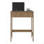 Bureau d'ordinateur avec 2 tablettes latérales et surface de travail spacieuse