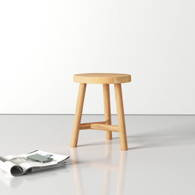 Frederik Solid Wood Accent Stool