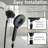 6 Spray Mode High Handheld Shower, Matte Black Color, 60 - Inch Hose, Magnetic Docking For Secure Storage In Bathroom Shower Head, Settings, Handheld, Metal Wall Mounted Practicality