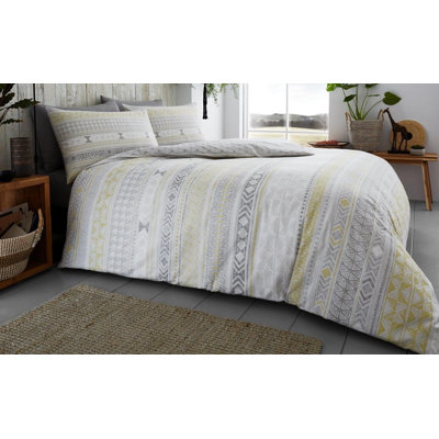 Striped Duvet Cover Set with Pillowcases