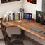 Bureau d'écriture en L en bois massif brun noisette-118354604-118354606-118354607