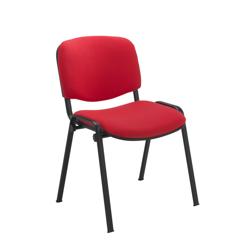 Nanami Waiting Room Chair, Black, Red
