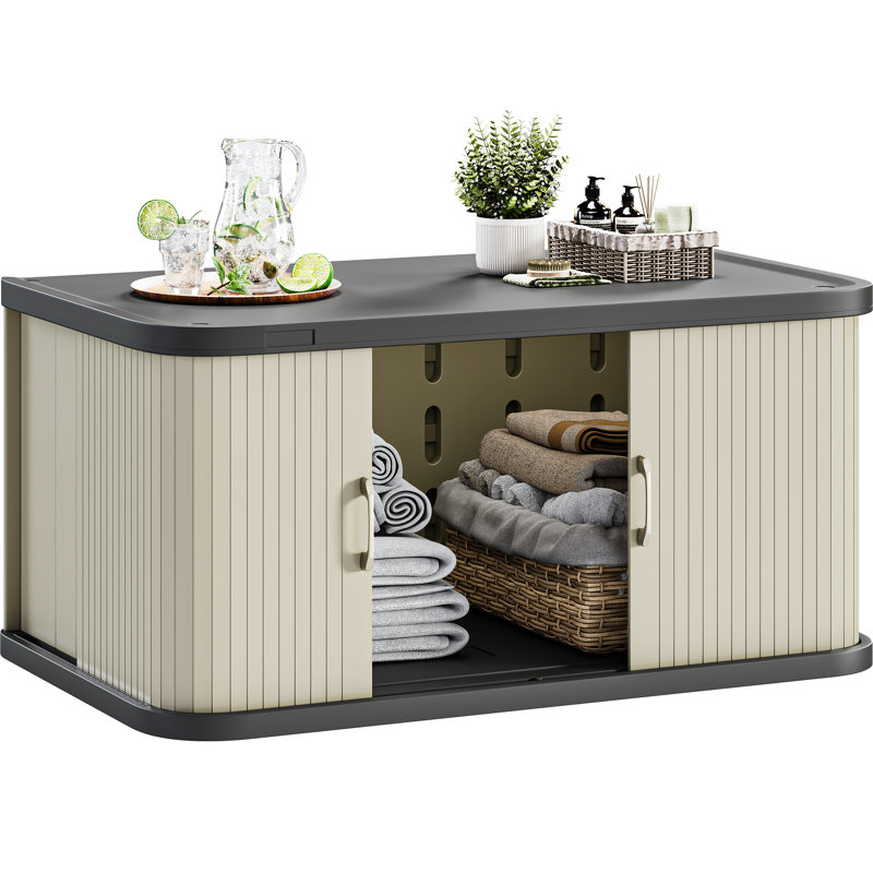 Boîte de rangement pour balcon en résine Balconera