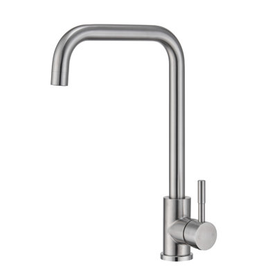 Stainless Steel Single Handle High-Arc Kitchen Faucet