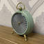 Analogue Metal Quartz Movement / Crystal Tabletop Clock in Green