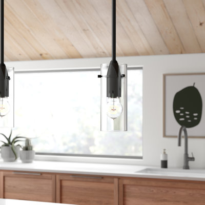 Luminaire suspendu cylindrique à 1 lumière Angelina