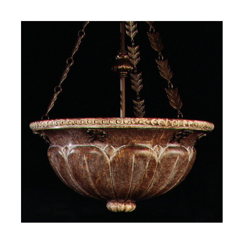 Digiovanni 3 - Light Uniform Flemish Bowl Pendant