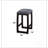 Fabric & Weathered Espresso Counter Height Stool