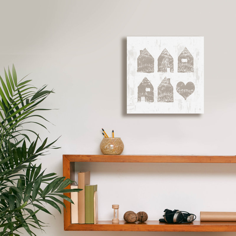 «Home Sweet Home III» par Sarah Adams, Epic Graffiti, art mural sur toile, 12 po x 12 po, H 12 po x l 12 po x P 0,75 po