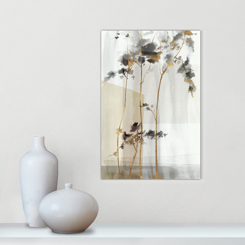 Golden Zen I Print par Eva Watts, Sans cadre, 12'' W x 18'' H, Toile tendue