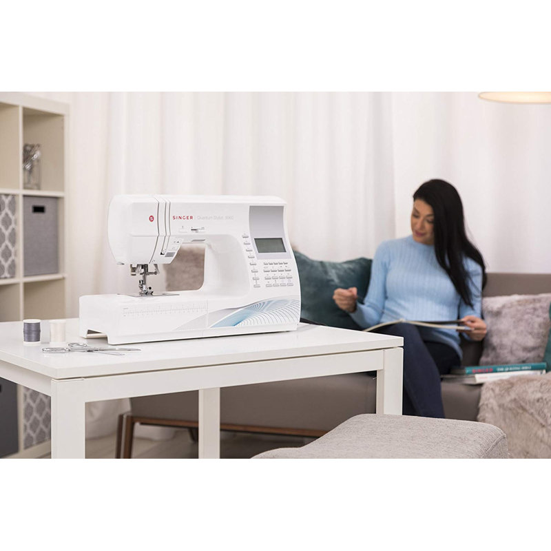 Quantum Stylist White Computerized Sewing and Quilting Machine