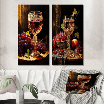 Judaïsme Kiddushs Glow - ensemble de 2 impressions sur toile