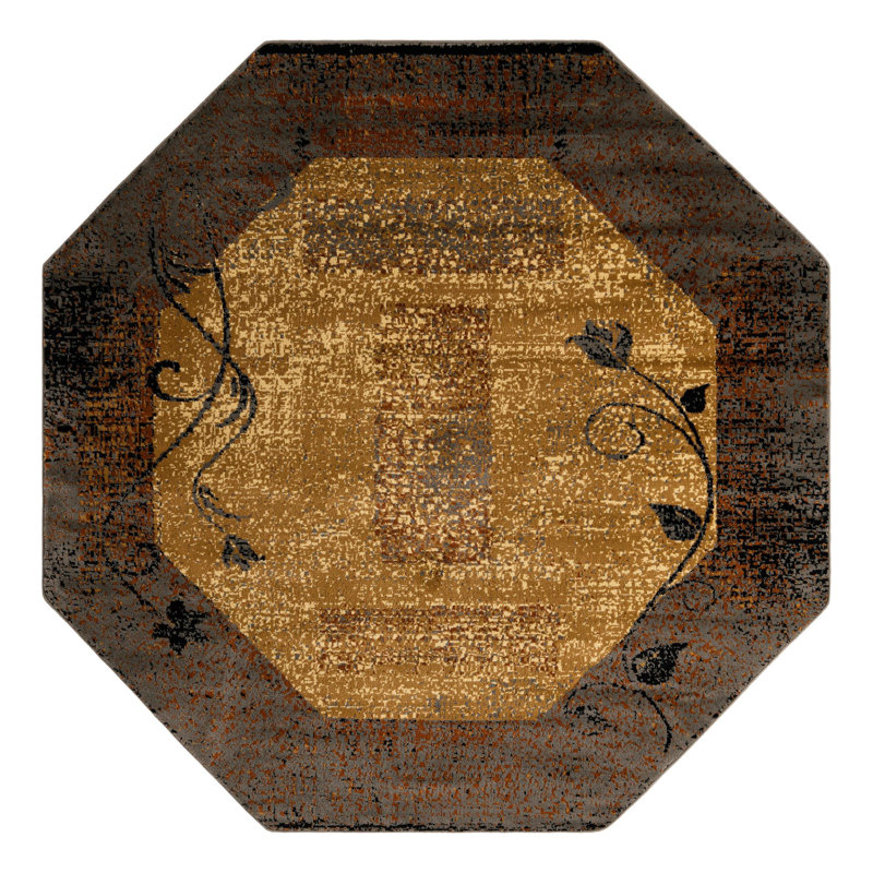 Apex Abstract Indoor Rug, Octagon 7'1" x 7'1"