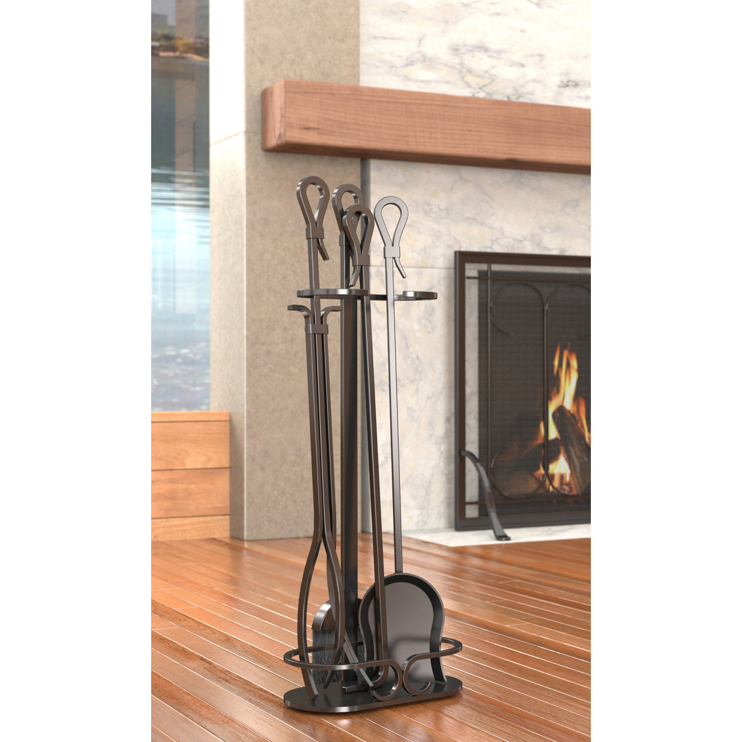 Steel Fireplace Tool Set